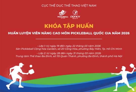 DONEXSPORT ĐỒNG HÀNH CÙNG KHÓA TẬP HUẤN HLV NÂNG CAO PICKLEBALL